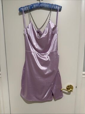 plus size rental formal dresses Ever-Pretty Inclusive 2026 Sparkly and Shine Plus Size High-Low A-Line Front Slit Evening Dress main image 0